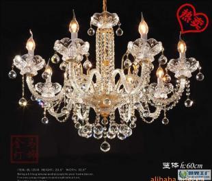 经典蜡烛型一级水晶吊灯/欧式豪华灯饰/八头蜡烛客厅灯 jm120/8_建筑建材_世界工厂网中国产品信息库