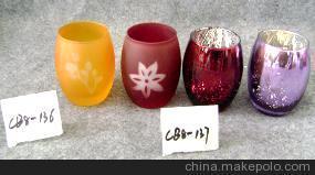 电镀蜡烛杯图片,电镀蜡烛杯图片大全,淄博明亮轻工厂 玻璃产品部-